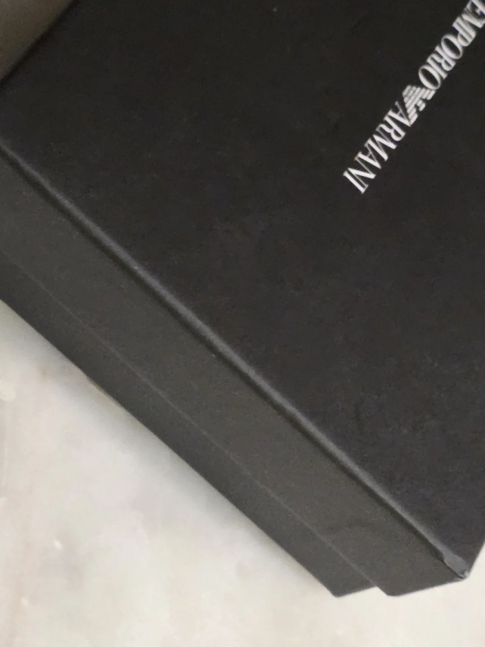 Emporio Armani Men's Black Accessories Gift Box-5.75